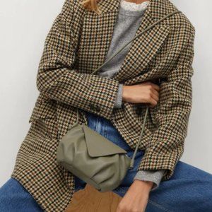 MANGO Pleated envelope bag